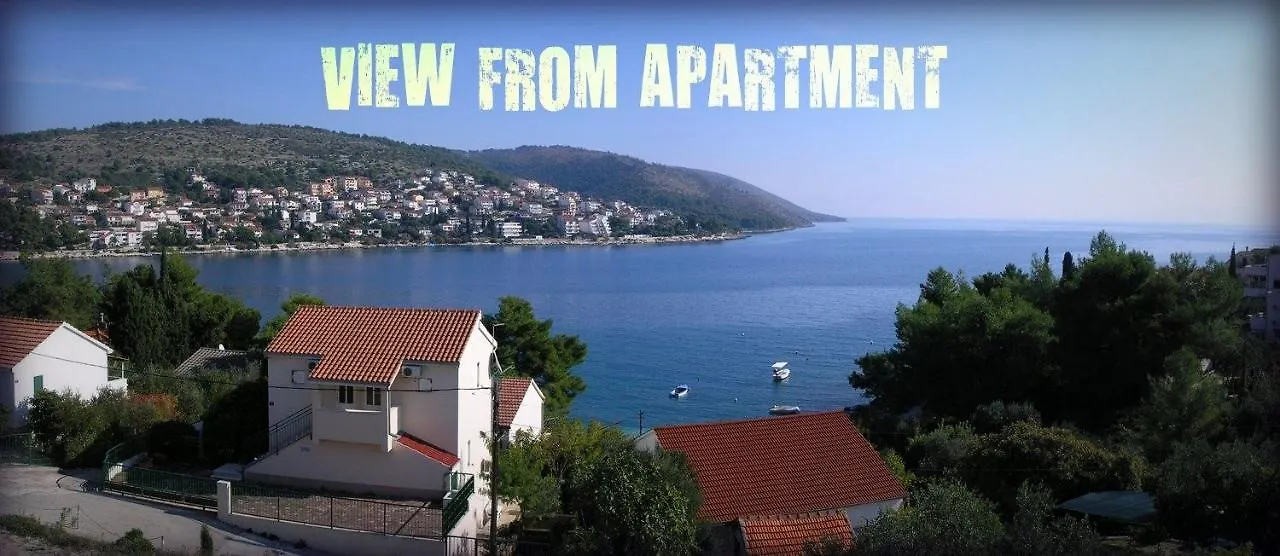 Apartment In Okrug Gornji With Sea View, Terrace, Air Conditioning, Wifi 5069-1 Trogir 0*,